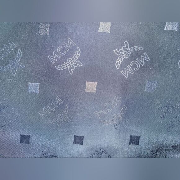 LOW START MCM Pouch NWOT Navy blue w/ logo EUC - Picture 3 of 5